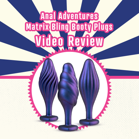 Matrix Bling Booty Plugs with Sparkly Hearts - Video Review