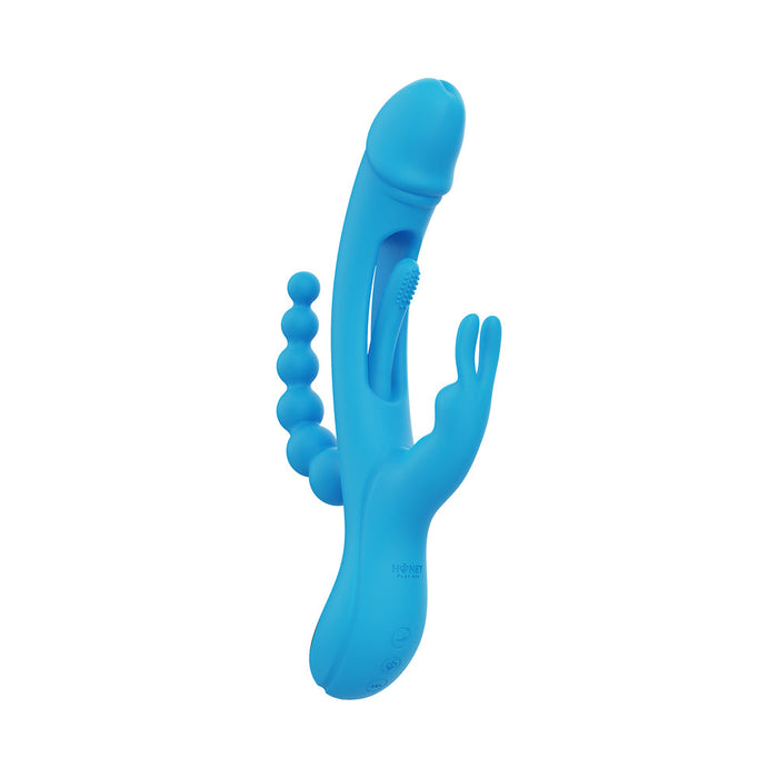 Trilux App-Controlled Kinky Finger Rabbit Vibrator with Anal Beads