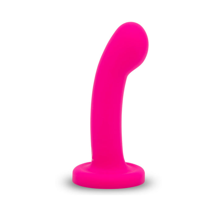 Pop Strap on Dildo & Harness Set in Pink Silicone - 5 inches