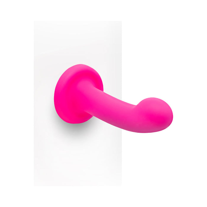 Pop Strap on Dildo & Harness Set in Pink Silicone - 5 inches