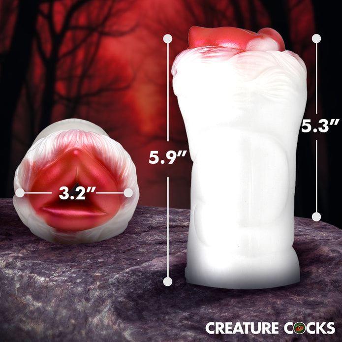 Snow She-Wolf Silicone Werewolf Masturbator by Creature Cocks