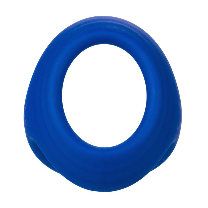 Admiral Blue Stretchy Silicone Cock and Ball Ring