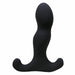 The Aneros Vice 2 Vibrating Remote Control Prostate Stimulator by Aneros is a black, curved massager designed for internal stimulation, featuring smooth edges and two rounded handles at the base. Enjoy up to 72 sensory experiences with the ergonomic wireless remote.