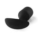 A black B-vibe Snug Plug 4 XL Weighted Silicone Butt Plug (9 oz) featuring a smooth, curved surface and a wide base. Designed for enhanced anal play, the product is displayed against a plain white background, clearly showing the brand name "b-Vibe" embossed on the base.