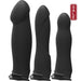 Body Extensions Be Naughty Vibrating 4 Piece Strap On Set by Doc Johnson 3 DILDOS 