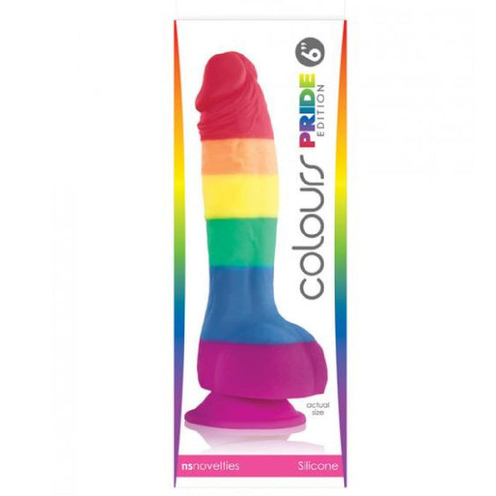 Colours Pride Edition Rainbow Silicone 6 Inch Dildo