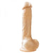 Colours Realistic 8 inch Silicone Dildo - Vanilla