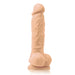 Colours Realistic Vibrating 6.5 Inch Silicone Dildo -Vanilla