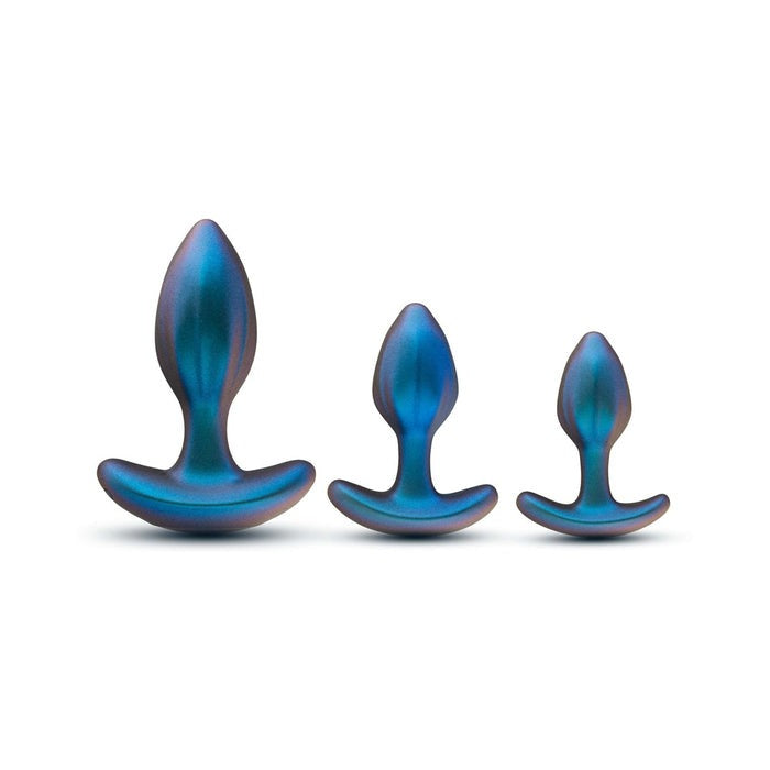 Cosmos 3 Piece Silicone Anal Training Plug Kit with Remote Control