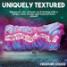 A promotional image of a sci-fi themed sex toy labeled "Uniquely Textured." It shows the Cyclone Squishy Alien Vagina Role Play Stroker's intricate alien design crafted from premium silicone and detailed inner tunnel in a space-like backdrop. Text reads: "Experience the ultimate sci-fi fantasy with a unique alien design and textured inner tunnel!" The brand name "XR Brands" is displayed at the bottom right.