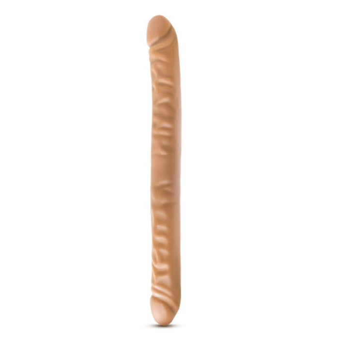 Dr. Skin 18 Inch Double Ended  Dildo - Mocha