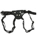 Ember Entry Level Adjustable Strap-on Harness - Black harness alone on a white background