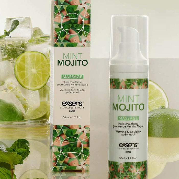 Exsens Mint Mojito Flavored Warming Massage Oil 50ml