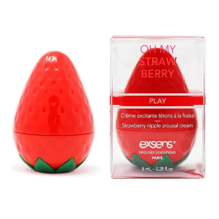 Exsens Oh My Strawberry Flavored Nipple Arousal Cream -  8ml