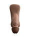 Gender X 4 Inch Ultra Realistic Silicone Packer with Wide Base - Chocolate