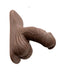 Gender X 4 Inch Ultra Realistic Silicone Packer with Wide Base - Chocolate