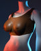 Gender X Wearable Silicone C Cup Breasts - Chocolate