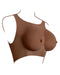 Gender X Wearable Silicone C Cup Breasts - Chocolate