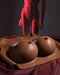 Gender X Wearable Silicone D Cup Breasts - Chocolate