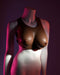 Gender X Wearable Silicone D Cup Breasts - Chocolate