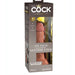 King Cock Elite 6" Silicone Dual Density Dildo - Caramel