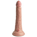 King Cock Elite 7" Silicone Dual Density Dildo - Vanilla