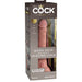 King Cock Elite 7" Silicone Dual Density Dildo - Vanilla