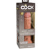 King Cock Elite 8" Silicone Dual Density Dildo - Caramel