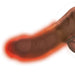 King Cock Plus 7.5 Inch Thrusting Heating Cock with Balls - Chocolate