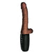 King Cock Plus 7.5 Inch Thrusting Heating Cock with Balls - Chocolate