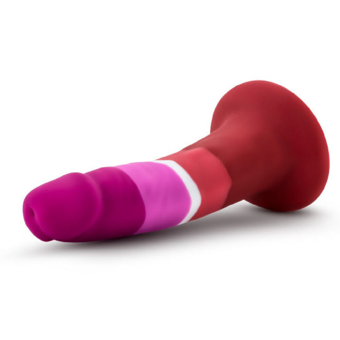 Lesbian Pride 5.5 Inch Silicone Suction Cup Dildo