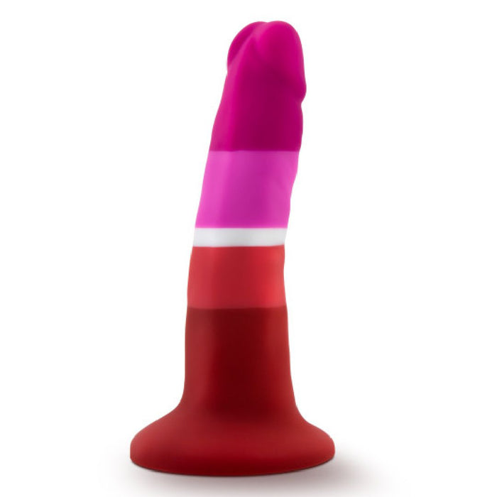 Lesbian Pride 5.5 Inch Silicone Suction Cup Dildo