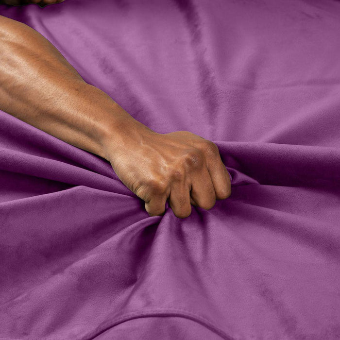 Liberator Fascinator Throw Velvety Purple Waterproof Sex Blanket 