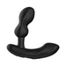 Introducing the Lovense Edge 2 Bluetooth App Controlled Prostate Massager by Lovense – a black device with an ergonomically designed, curvy smooth structure equipped with dual motors. It features a bulbous head and a curved base for ease of use and comfort, ideal for adult intimate use. The added convenience of app control ensures an enhanced experience.