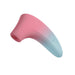 The Lovense Tenera 2 Bluetooth Clitoral Air Stimulator, by Lovense, is a handheld electronic device featuring a sleek, ergonomic design in pink that gradually transitions to white. Ideal for clitoral stimulation, it boasts a rounded, cone-like shape with a small opening at the narrower end and can be effortlessly controlled via the Lovense Remote App.