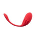 The Lovense Vulse Thrusting and Vibrating Egg from Lovense features a bright red, curved design tailored for adults, with a smaller end and a larger ridged tip. This sleek, modern toy has a smooth texture and ergonomic shape for comfortable use. It is compatible with the Lovense app, enabling long-distance play and hands-free thrusting for an enhanced experience.
