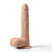 A Luis Thrusting Warming Large 8.5" Realistic App Controlled Dildo by Honey Play Box, with detailed textures, standing upright on a white background.