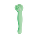 The Luscious Licker Double Ended Licking & G-Spot Vibrator by Nasstoys, in mint green, features a silky silicone build with an ergonomic curved design and a small circular opening at one end. This streamlined personal massager is designed for handheld use and offers enhanced pleasure with its advanced capabilities.