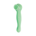 The Luscious Licker Double Ended Licking & G-Spot Vibrator by Nasstoys is a mint green silicone personal massager with a curved handle, ergonomically designed for ease of use. This USB rechargeable, powerful vibrator features a head with a hollow, circular opening and textured inner ridges to provide targeted stimulation.