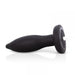 My Secret Silicone  Remote Controlled Vibrating Butt Plug - Black