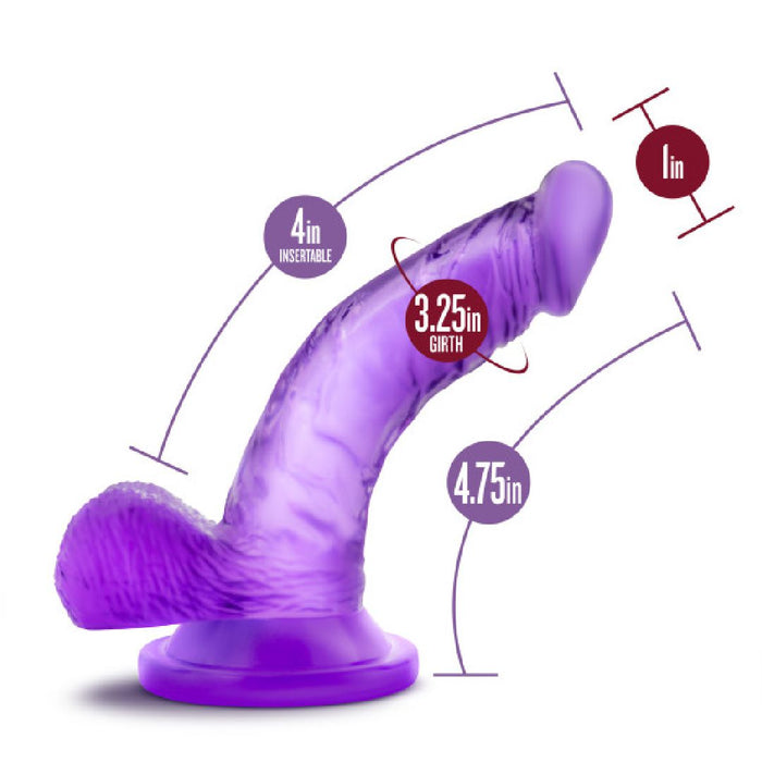 Naturally Yours 4 Inch Mini Cock - Purple