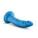 Neo Elite 7.5 Inch Dual Density Silicone Dildo - Neon Blue