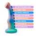 Opal Dreams Blue Ombre 6 Inch G Spot Dildo