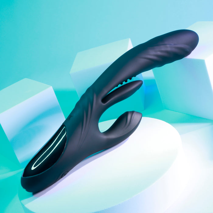 Playboy Rapid Rabbit Thrusting Vibrator with Flapping Shaft