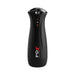 A black, sleek PDX Elite Fap-Gasm Sucking Vibrating Masturbator by Pipedream Products features a digital display showing "3.5" alongside up and down buttons on the front and "PDX Elite" in bold red and white text. Its cylindrical shape with a slightly tapered top offers multiple suction modes for enhanced experiences.