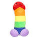 Penis Stuffy - 12 Inch Smiling Plush Rainbow Colored Penis