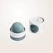 A soothing massage ball in turquoise with a circular base labeled "PEPPER." Next to it is a white cylindrical container with "It's a ball" on the lid and "ROLL SOOTHING MASSAGE" on the side. The Pepper Roll Vibrating Massager offers 10 modes for the ultimate sensual massage experience.