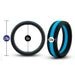 Performance Silicone Go Pro Cock Ring - Black & Blue