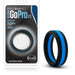 Performance Silicone Go Pro Cock Ring - Black & Blue