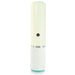 The Pillow Talk Feisty Thrusting Vibrator with Case by BMS Enterprises is a sleek, cylindrical device featuring a glossy white upper section and a textured, diamond-patterned lower section. The lower section is accented with a mint green trim at the base and includes a small circular sensor or button at its center. This USB rechargeable gadget seamlessly combines modern aesthetics with functional design.